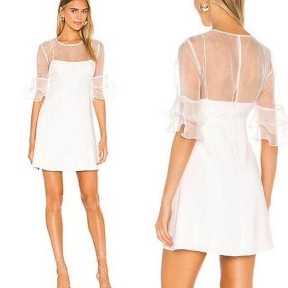 Amanda Uprichard Aveline Dress White - Picture 1 of 11
